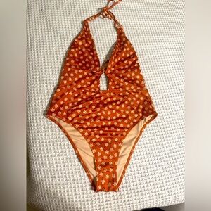 Victoria’s Secret Floral Orange Swimsuit